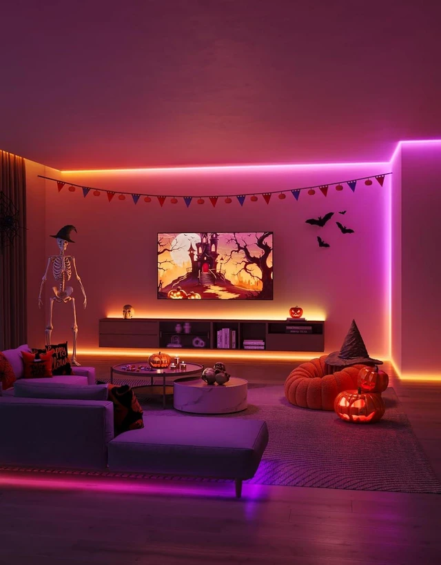 Alt view image 2 of 7 - 16.4ft RGBIC LED Strip Lights LED Lights for Bedroom APP Control