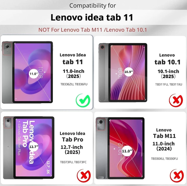 Alt view image 2 of 7 - Protective Case for Idea Tab 11-inch 2025 Black
