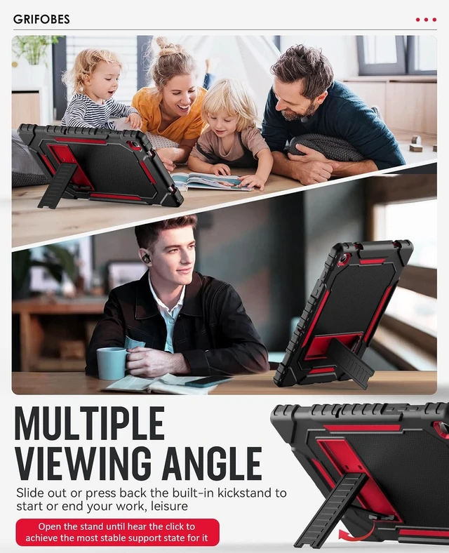 Alt view image 4 of 7 - Case for Galaxy Tab A11+/A9+ Plus 11 inch Heavy Duty