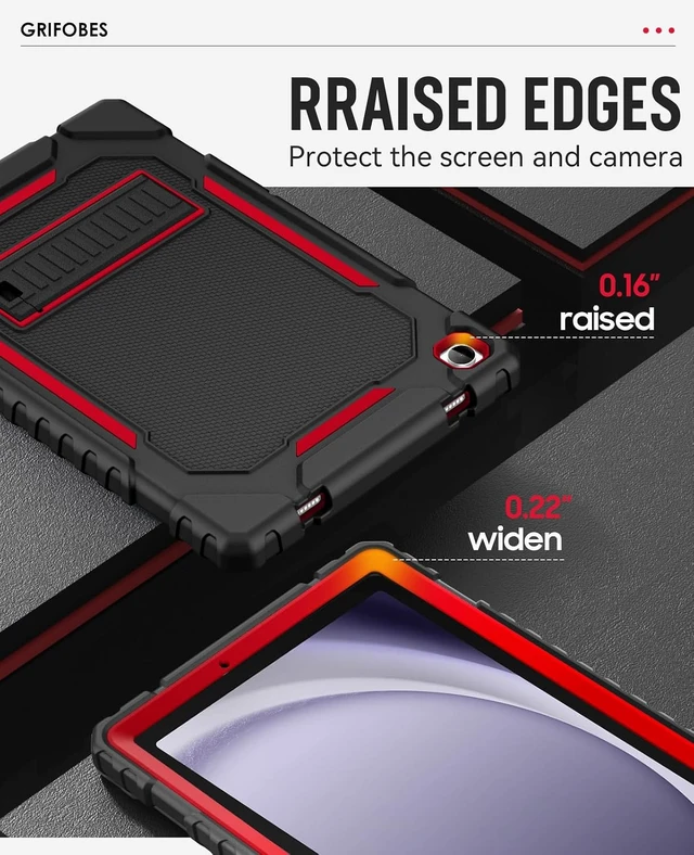 Alt view image 6 of 7 - Case for Galaxy Tab A11+/A9+ Plus 11 inch Heavy Duty