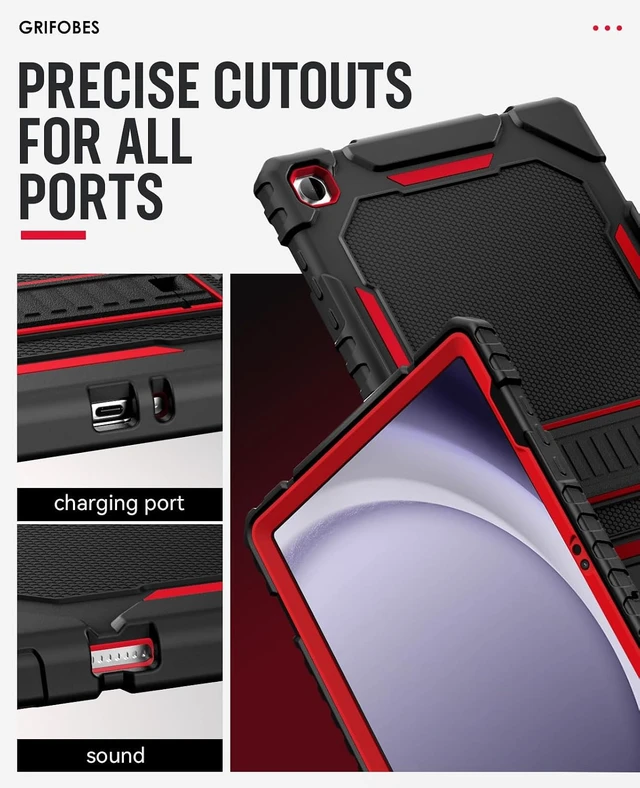 Alt view image 7 of 7 - Case for Galaxy Tab A11+/A9+ Plus 11 inch Heavy Duty