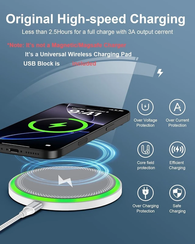 Alt view image 2 of 7 - Pixel 11 10a 10 Pro XL Wireless Charger Android Charging for Google Pixel