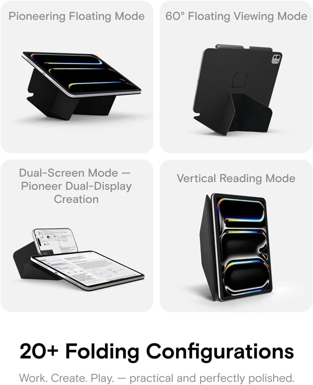 Alt view image 3 of 7 - Dynamic Folio Case for iPad Pro 11 Inch M5 2025 & M4 2024