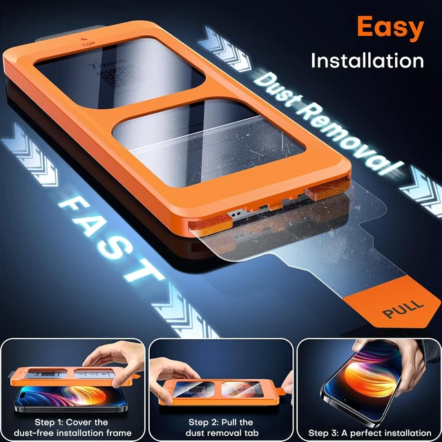 Alt view image 2 of 6 - for iPhone 16 Screen Protector Easy Installation