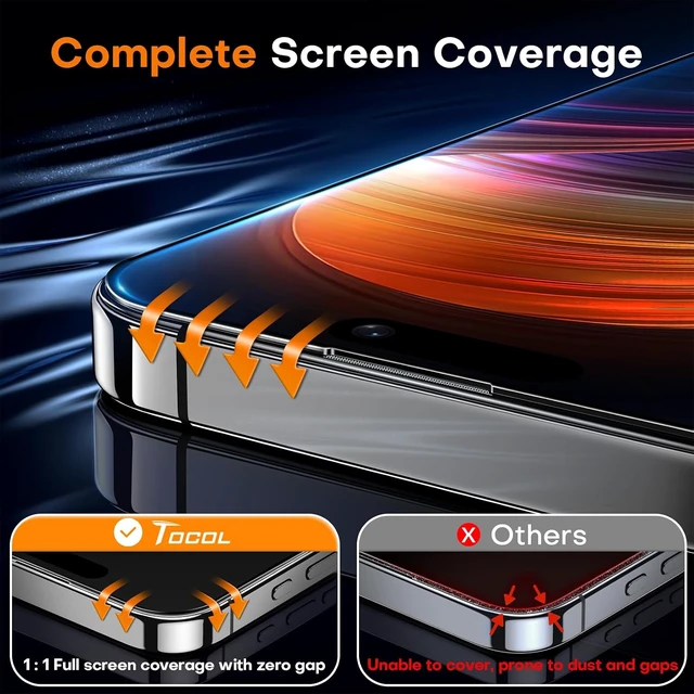 Alt view image 4 of 6 - for iPhone 16 Screen Protector Easy Installation