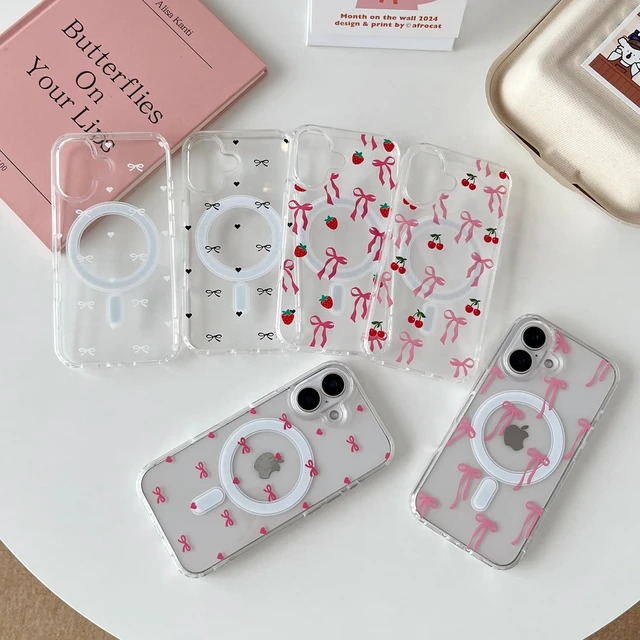 Alt view image 7 of 7 - Cute Polka Dot Case for iPhone 17 6.3 White Dot