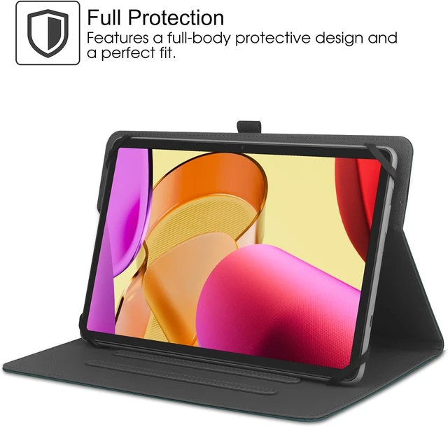 Alt view image 2 of 7 - Universal 9 9.7 10.1 10.2 10.5 10.9 11 Tablet Case Protective Cover Stand Folio Case for 9-11 Inch Tablet Case Cover with Pen Holder for iPad Green