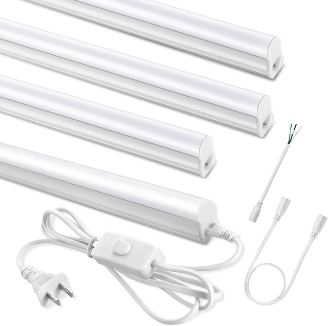 Main image of T5 LED Shop Lights 4FT 20W 2300lm 6500K Cabinet and Garage Light 4 Pack
