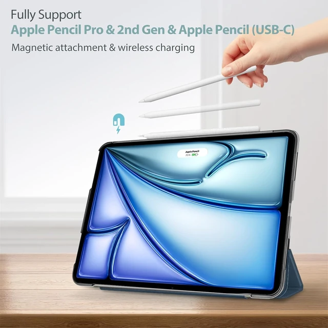 Alt view image 3 of 7 - for iPad Air 11-inch Case M4/M3/M2 Air 5th/4th Gen 10.9 Navy