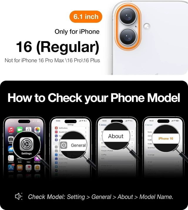 Alt view image 7 of 7 - for iPhone 16 Case Magnetic Shockproof 18N Mighty Magnetic 6.1