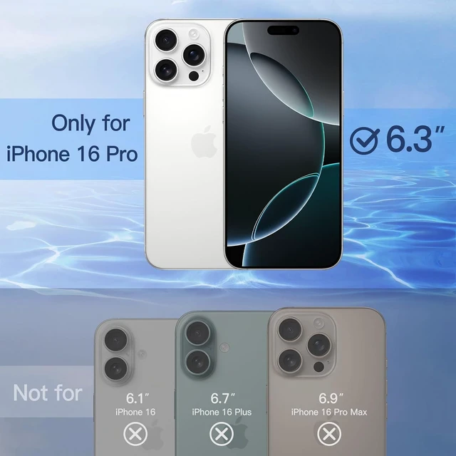 Alt view image 2 of 7 - Privacy Screen Protector for iPhone 16 Pro 2+2 Pack