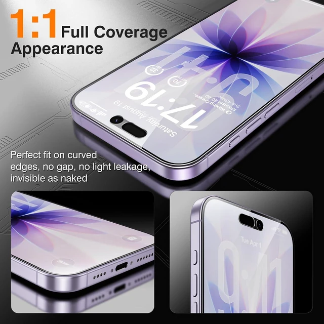 Alt view image 6 of 7 - -4+2 Pack for iPhone 17 Privacy Screen Protector (6.3)