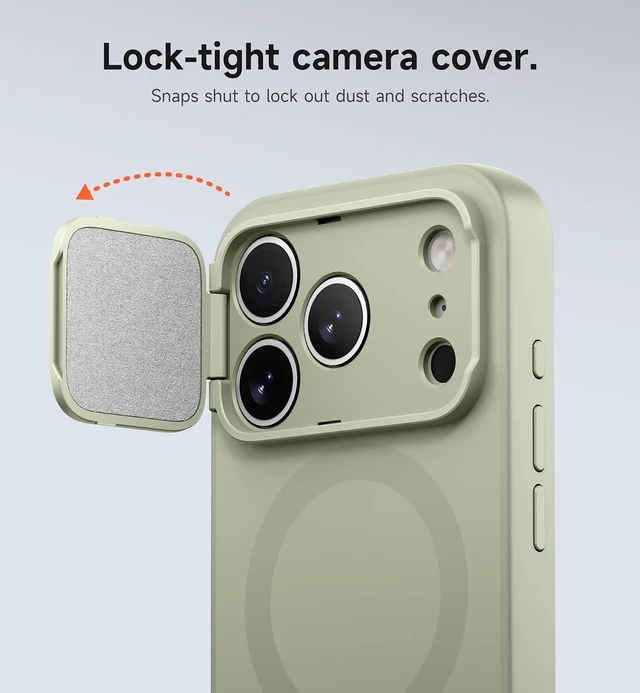 Alt view image 4 of 7 - for iPhone 17 Pro Max Case with Camera Control Cover Camera Cover and Adjustable Kickstand Compatible with MagSafe Shockproof Bumper Protective Cases 6.9 Inch Green