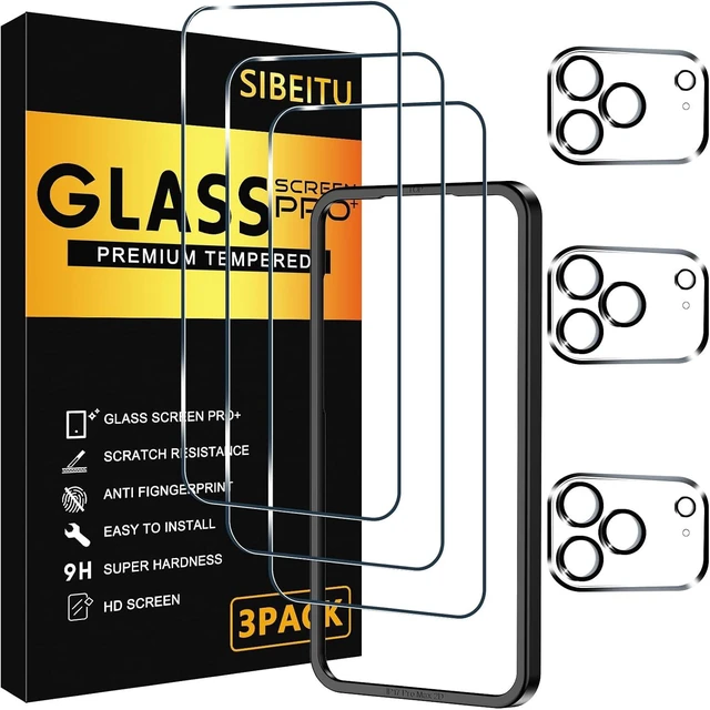 Main image of 3+3 Pack Screen Protector for iPhone 17 Pro 6.3 Inch Tempered Glass