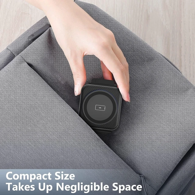 Alt view image 4 of 7 - Travel Charger for Multi Devices Foldable 3 in 1 Wireless Charging Station Fast Charging Stand/Pad Compatible for Galaxy S26/S25/S24/S23/Note20 Galaxy Watch8/7/6/Galaxy Buds4(Black