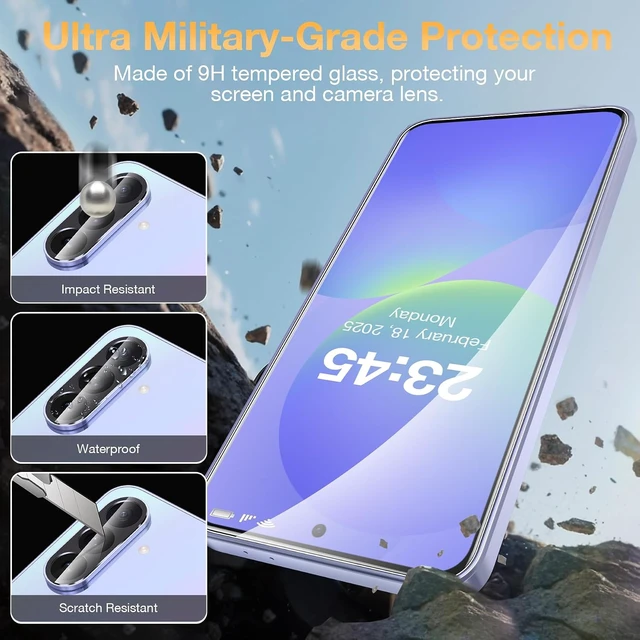 Alt view image 3 of 7 - for Galaxy A36 5G Screen Protector & Camera Lens Protector