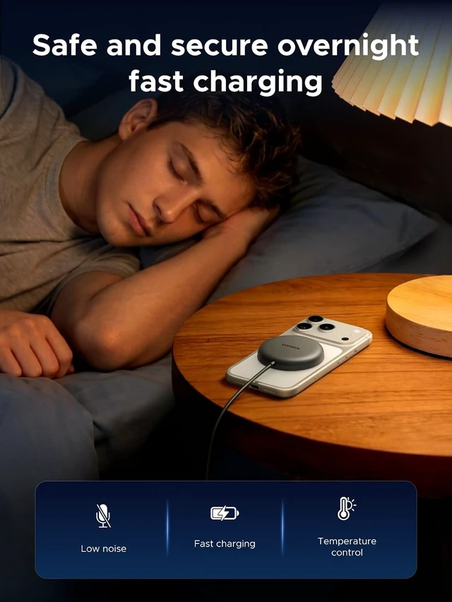 Alt view image 5 of 7 - Qi2.2 25W MagSafe-Compatible Wireless Charging Pad