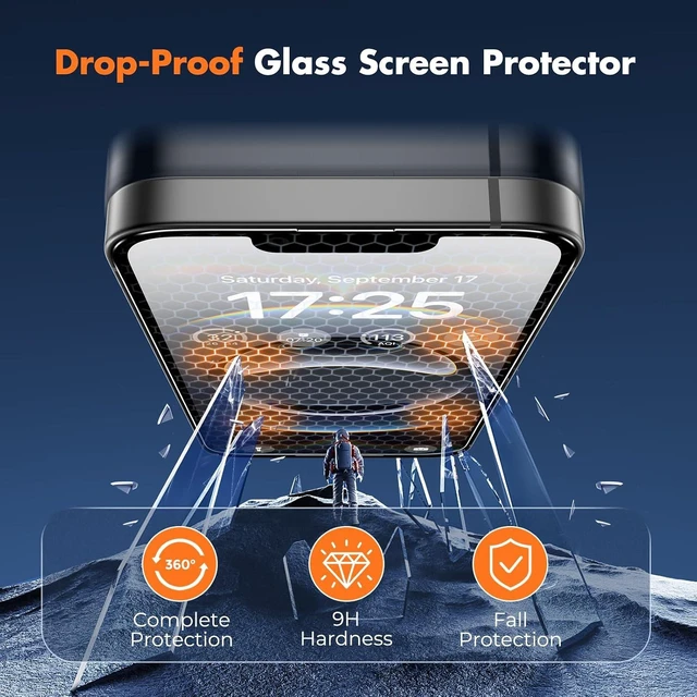 Alt view image 2 of 7 - 3-Pack Screen Protector for iPhone 16e Full Coverage