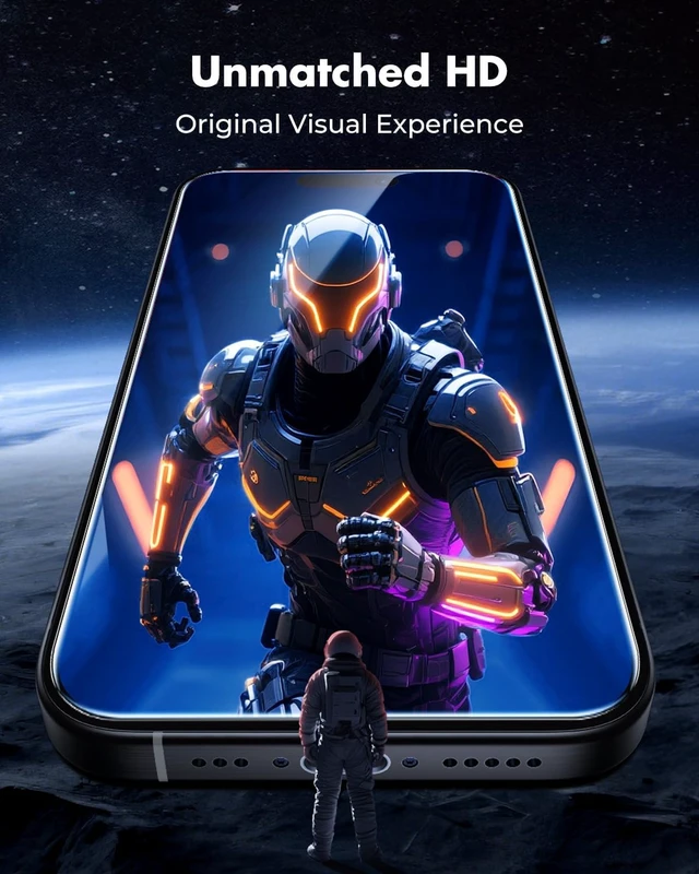 Alt view image 4 of 7 - 2-Pack Screen Protector for iPhone 15 Pro Tempered Glass