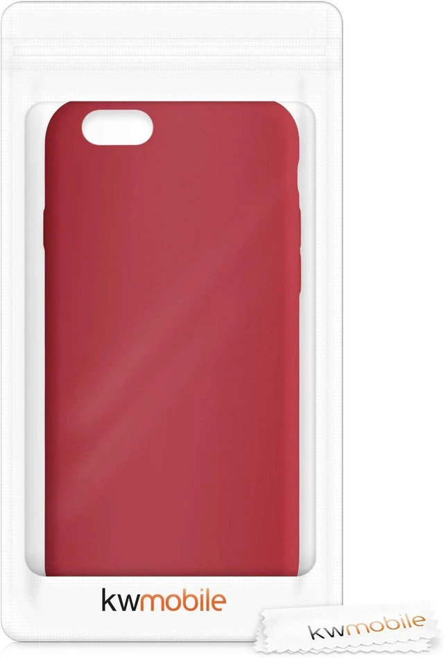 Alt view image 6 of 6 - Case Compatible with iPhone 6 / 6S Case - TPU Silicone Phone Cover with Soft Finish - Classic Red