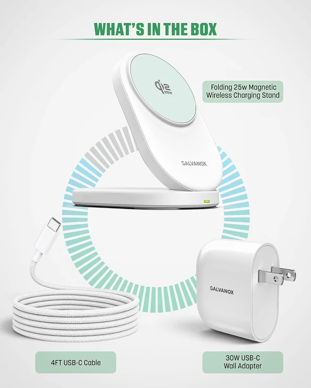 Alt view image 6 of 7 - Qi2.2 25W Magnetic Wireless Charger Stand for Pixel Phones