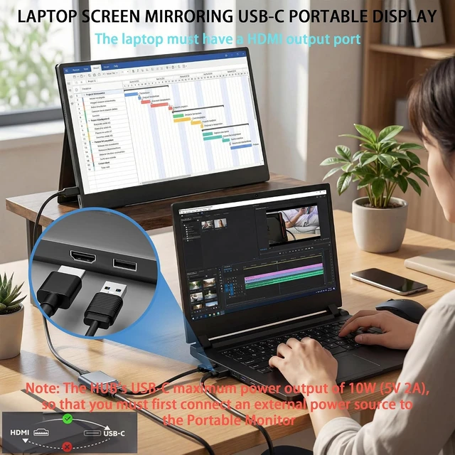 Alt view image 4 of 7 - HDMI to USB-C AR Glasses Adapter 4K 60Hz for HDMI Source Devices