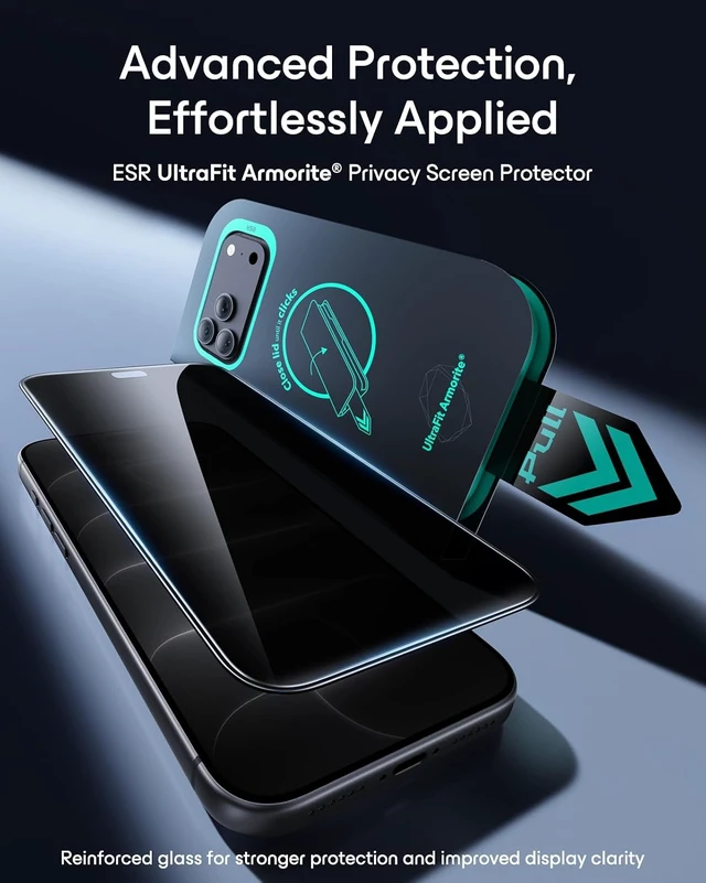 Alt view image 2 of 7 - 3 Pack for iPhone 18 Pro Max Privacy Screen Protector Armorite