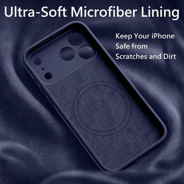Alt view image 3 of 7 - Magnetic for iPhone 17 Pro Max Case 6.9 Navy Blue