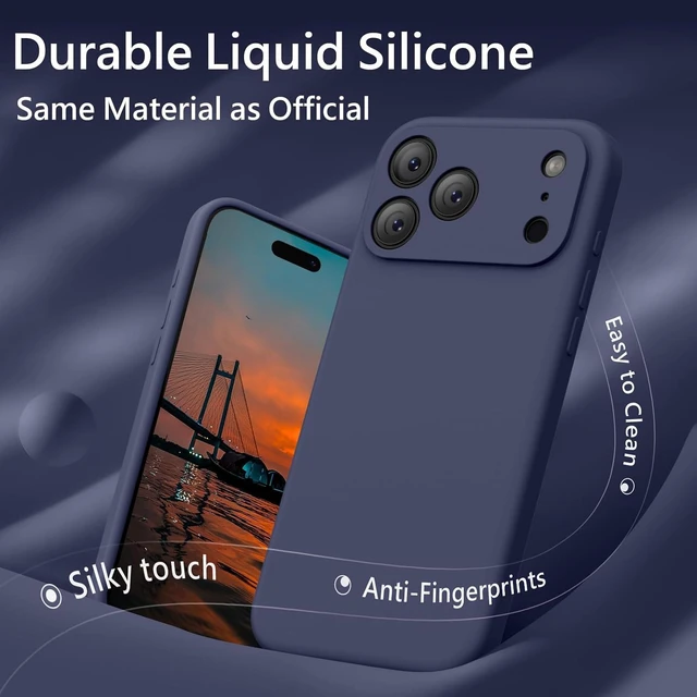 Alt view image 4 of 7 - Magnetic for iPhone 17 Pro Max Case 6.9 Navy Blue