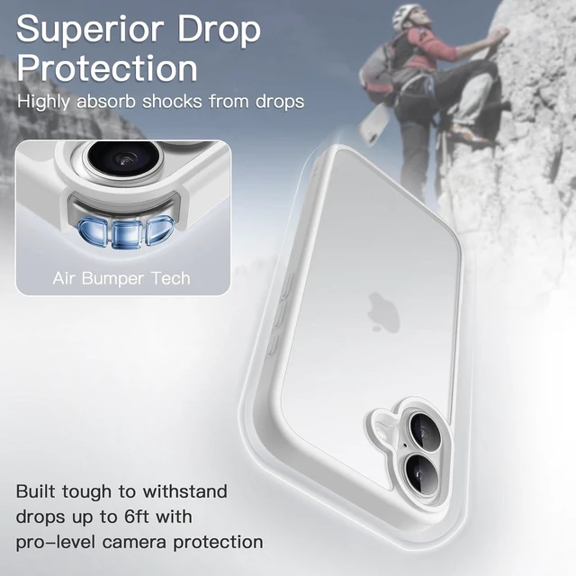 Alt view image 3 of 6 - Matte Case for iPhone 16 White