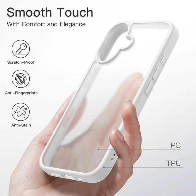 Alt view image 4 of 6 - Matte Case for iPhone 16 White