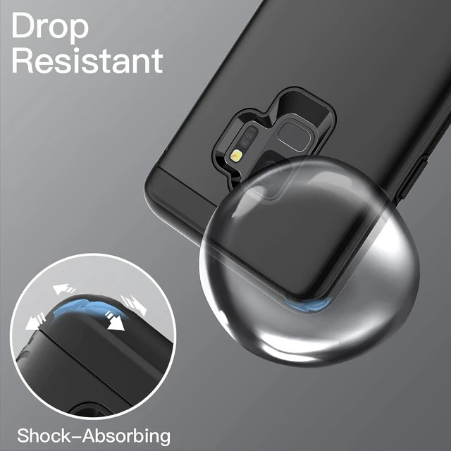 Alt view image 5 of 7 - Heavy Duty Case for Galaxy S9 Black