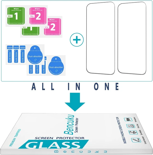 Alt view image 7 of 7 - 2 Pack Screen Protector for iPhone 16 6.1 inch Tempered Glass