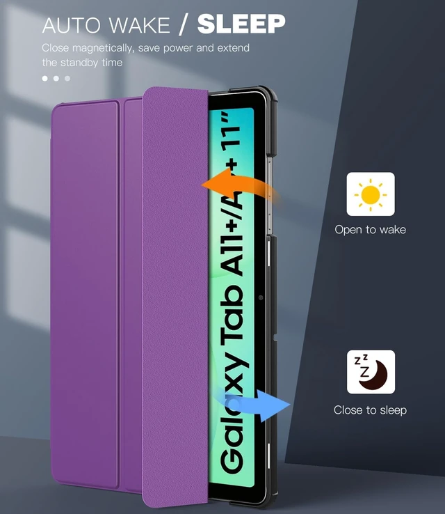 Alt view image 5 of 7 - Case for Galaxy Tab A11+/A11 Plus 11 2026 Deep Purple