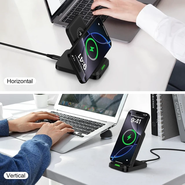 Alt view image 5 of 7 - for Google Pixel 9 10 11 Pro XL Wireless Charger Phone Stand Station for