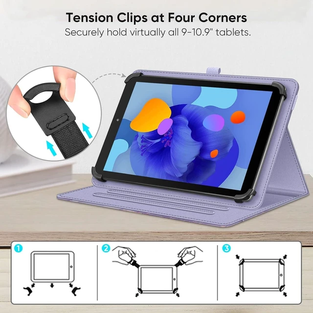 Alt view image 4 of 7 - Fintie Universal Case for 9-11 inch Tablet - Multiple Angle Viewing Cover
