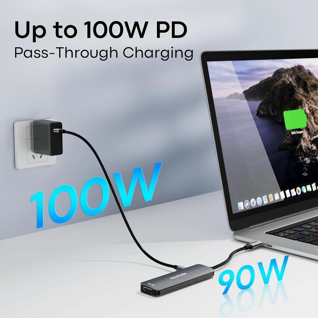 Alt view image 5 of 7 - 5 in 1 USB C Hub 4K USBC to HDMI Multiport Adapter for Laptop/Mac