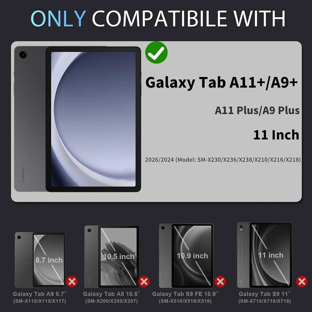 Alt view image 7 of 7 - Case for Galaxy Tab A11 Plus/A9 Plus 11 Inch Galaxy A11+/A9+ Case