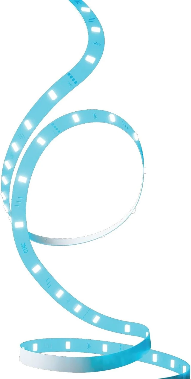 Alt view image 4 of 7 - GE Smart LED Strip Light Color Changing Room Decor LED Light Strip Works with Alexa and Google Home Matter Compatible LED Lights for Bedroom Millions of Colors and White Tones 16 Feet