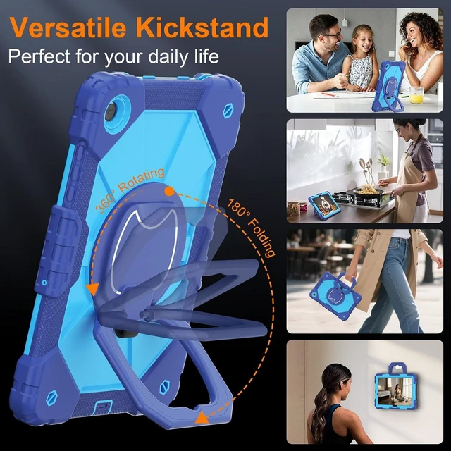 Alt view image 4 of 7 - Case for Galaxy Tab A11+ Plus/A9+ 11 Inch 2025/2023 Navy Blue