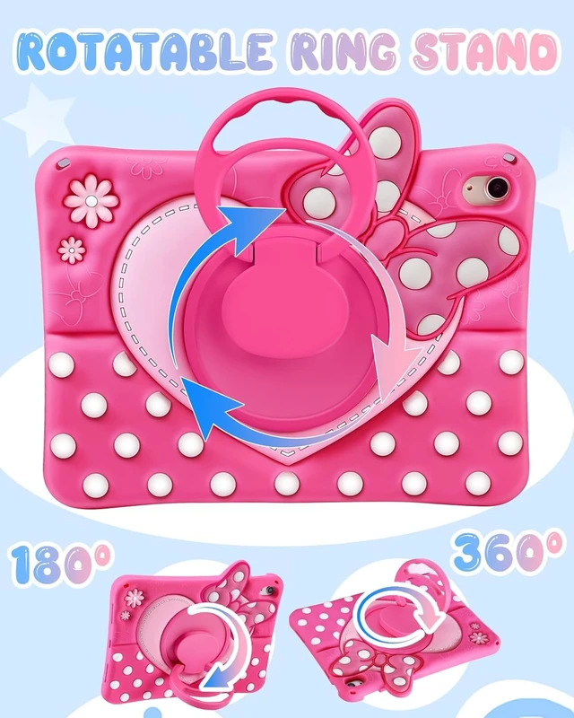 Alt view image 3 of 6 - Boaretiu Kids Case for iPad A16 11th 11 in/for iPad 10th Gen 10.9 Inch