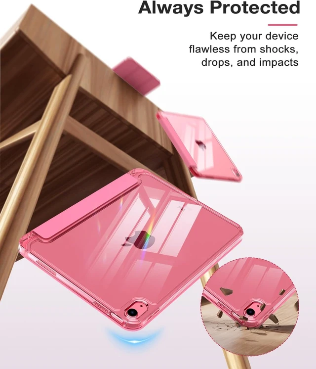 Alt view image 4 of 7 - Clear Case for iPad A16 iPad 11th/10th Gen 11/10.9 Watermelon Red