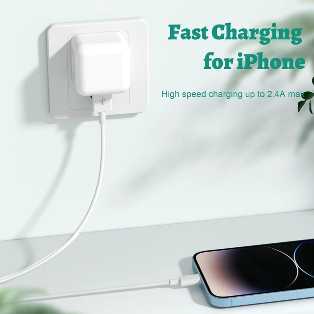 Alt view image 2 of 7 - 4Pack for iPhone Charger Cable 3M for Lightning to USB Cable