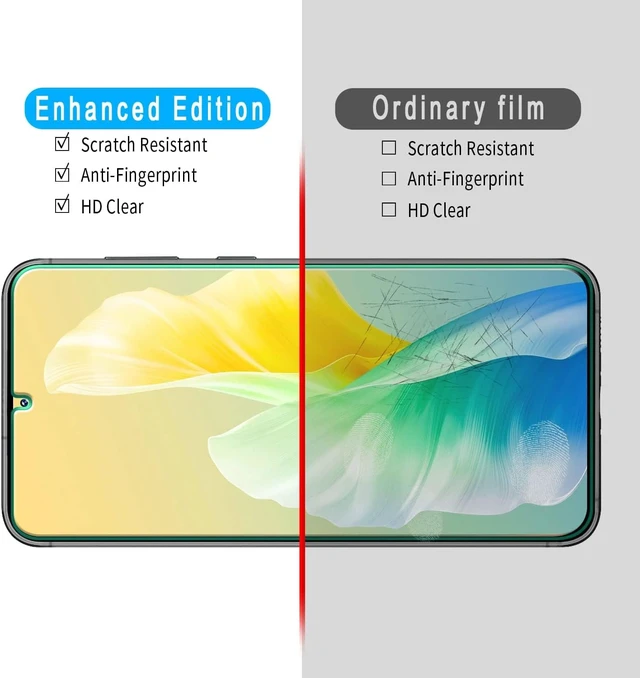 Alt view image 5 of 7 - 3 Pack Screen Protector for Galaxy S23 Tempered Glass Film