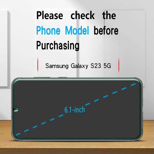 Alt view image 6 of 7 - 3 Pack Screen Protector for Galaxy S23 Tempered Glass Film