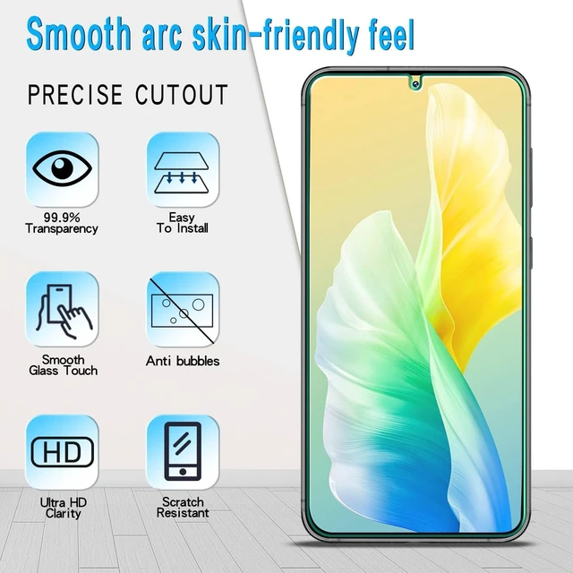 Alt view image 3 of 7 - 3 Pack Screen Protector for Galaxy S23 Tempered Glass Film
