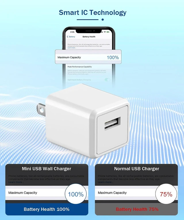 Alt view image 3 of 7 - iPhone Charger Long 6FT iPhone Charger 2Pack i Phone Cord 6feet USB to Lightning Cable Quick Fast Charging Data Sync Cord USB Wall Charge Block Adapter for I Phone14/13/12/11/XS/XR/X/8/7/5/SE2022/iPad