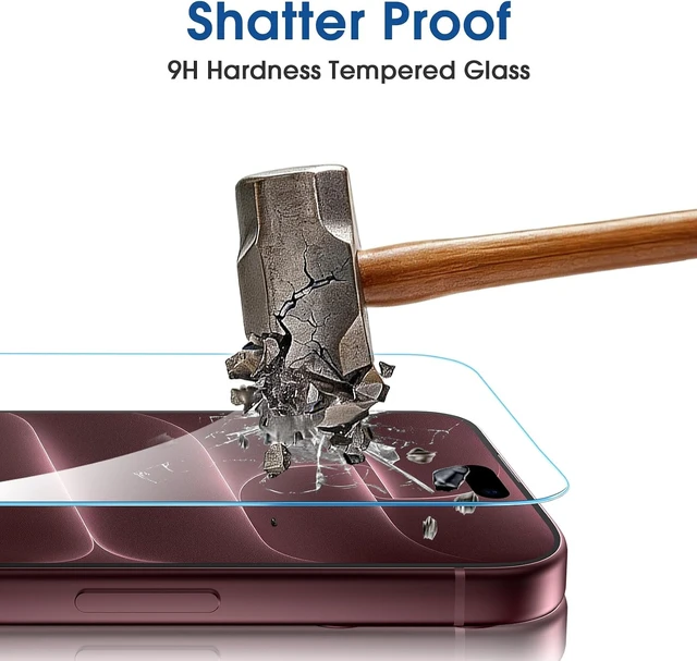 Alt view image 5 of 7 - OneTouch for iPhone 18 Pro Max 6.9 Screen Protector Tempered Glass