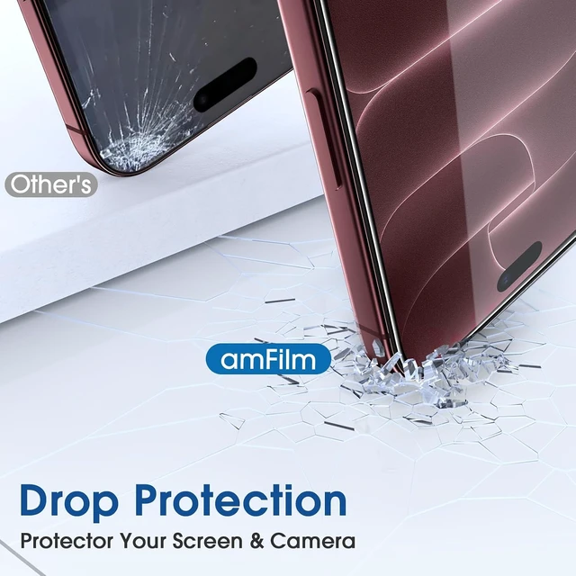 Alt view image 6 of 7 - OneTouch for iPhone 18 Pro Max 6.9 Screen Protector Tempered Glass