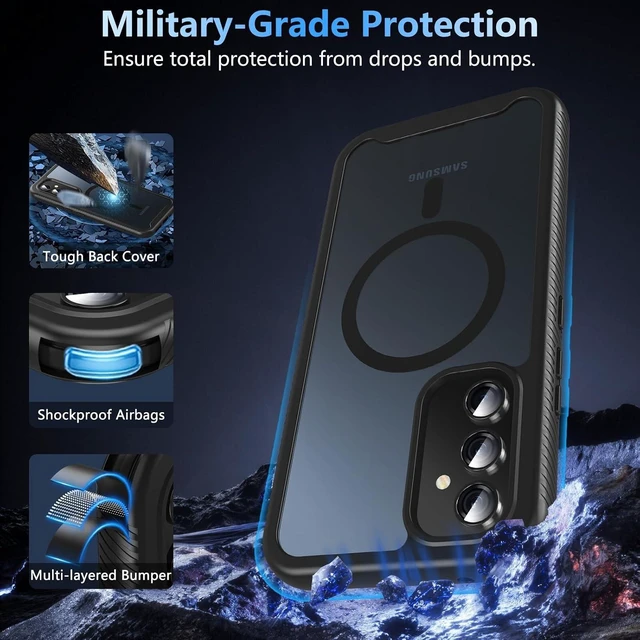 Alt view image 4 of 7 - for A54 Case 360° Full-Body Dual Protective Black
